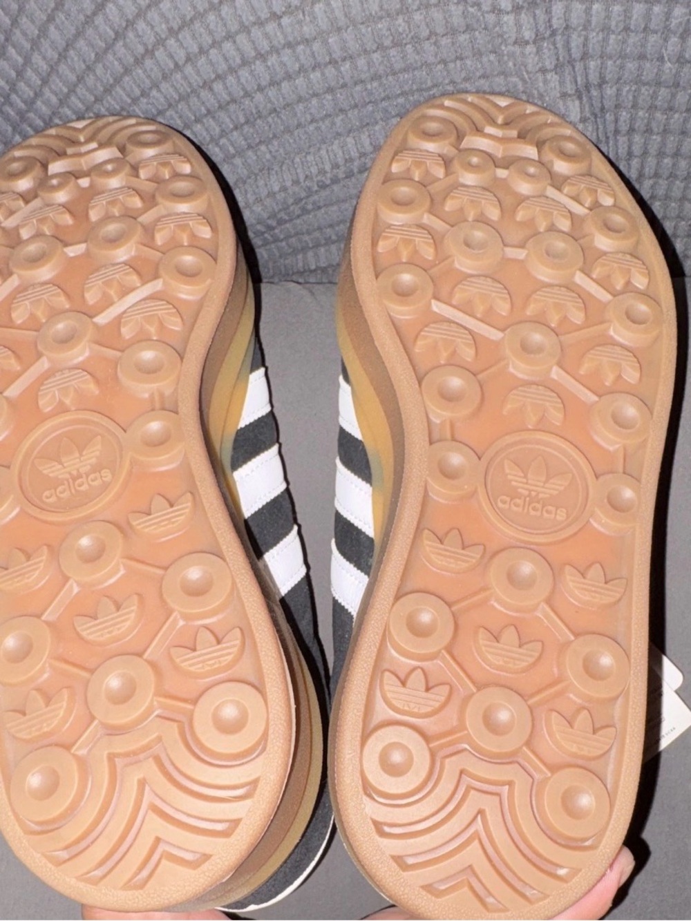 adidas gazelles triple sole black -8W - Picture 5 of 6